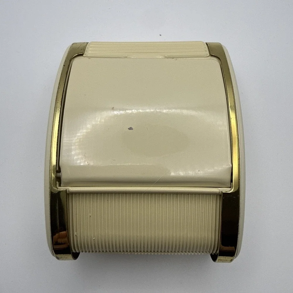 Vtg Westclox Travel Alarm Clock Art Deco Roll Top Wind Up Works Great
